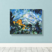 Paul Cezanne - Mont Saint-Victoire & Chateau Noir Canvas Afdruk (Insitu (Houten vloer))