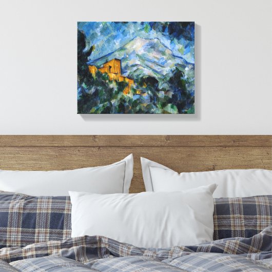 Paul Cezanne - Mont Saint-Victoire & Chateau Noir Canvas Afdruk (Insitu (Slaapkamer))