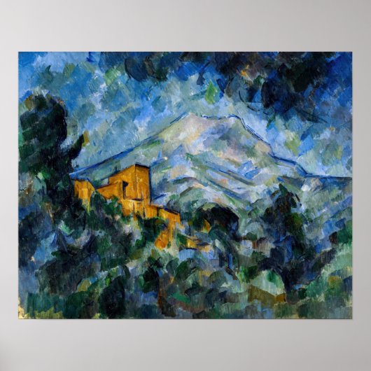 Paul Cezanne - Mont Saint-Victoire & Chateau Noir Poster (Voorkant)