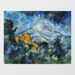 Paul Cezanne - Mont Saint-Victoire & Chateau Noir Raamsticker