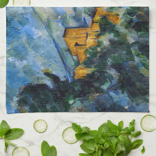 Paul Cezanne - Mont Saint-Victoire & Chateau Noir Theedoek (Gevouwen)