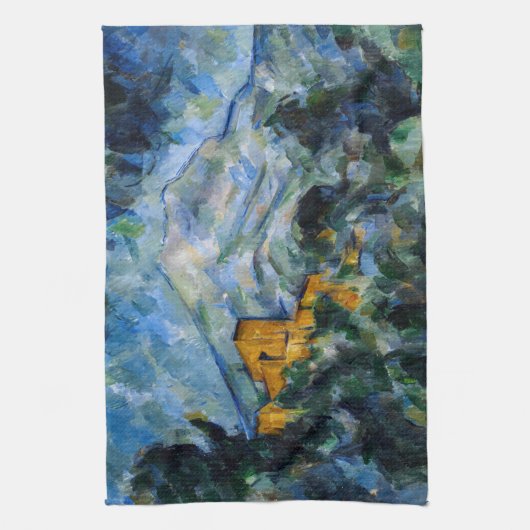 Paul Cezanne - Mont Saint-Victoire & Chateau Noir Theedoek (Verticaal)