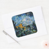 Paul Cezanne - Mont Saint-Victoire & Chateau Noir Vierkante Sticker (Envelop)