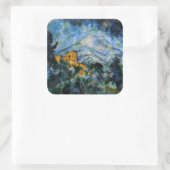 Paul Cezanne - Mont Saint-Victoire & Chateau Noir Vierkante Sticker (Tas)