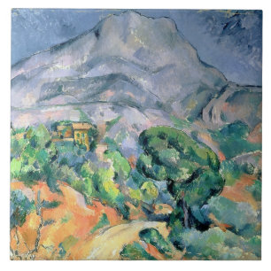 Paul Cezanne Mont Sainte-Victoire, 1900 Tegeltje