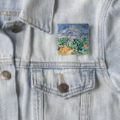 Paul Cezanne | Mont Sainte-Victoire, 1900 Vierkante Button 5,1 Cm (In situ)