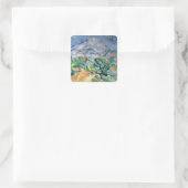 Paul Cezanne | Mont Sainte-Victoire, 1900 Vierkante Sticker (Tas)