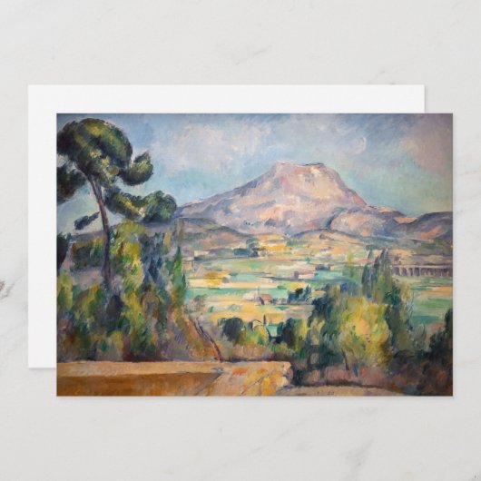 Paul Cezanne - Mont Sainte-Victoire Bedankkaart (Voorkant / Achterkant)