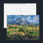 Paul Cezanne - Mont Sainte-Victoire Briefkaart<br><div class="desc">Mont Sainte-Victoire / Montagne Sainte-Victoire - Paul Cezanne,  Oil on Canvas,  1902-1904</div>