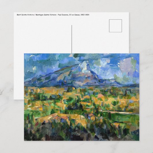 Paul Cezanne - Mont Sainte-Victoire Briefkaart (Voorkant / Achterkant)