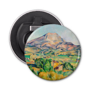 Paul Cezanne - Mont Sainte-Victoire Button Flesopener