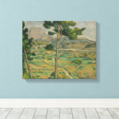 Paul Cezanne - Mont Sainte-Victoire Canvas Afdruk (Insitu (Houten vloer))