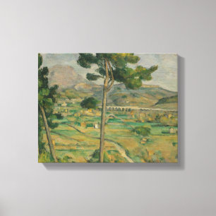 Paul Cezanne - Mont Sainte-Victoire Canvas Afdruk