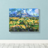 Paul Cezanne - Mont Sainte-Victoire Canvas Afdruk (Insitu (Houten vloer))