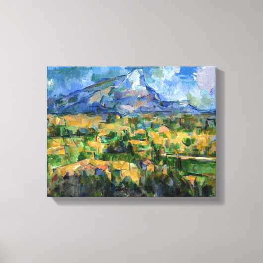 Paul Cezanne - Mont Sainte-Victoire Canvas Afdruk (Voorkant)