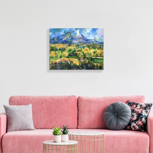 Paul Cezanne - Mont Sainte-Victoire Canvas Afdruk (Insitu (Woonkamer))
