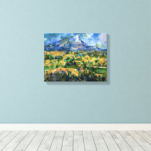 Paul Cezanne - Mont Sainte-Victoire Canvas Afdruk (Insitu (Houten vloer))
