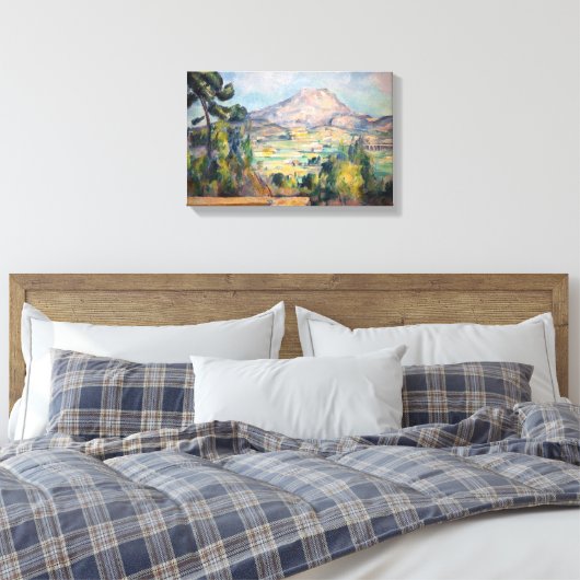Paul Cezanne - Mont Sainte-Victoire Canvas Afdruk (Insitu (Slaapkamer))