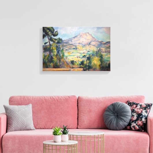 Paul Cezanne - Mont Sainte-Victoire Canvas Afdruk (Insitu (Woonkamer))