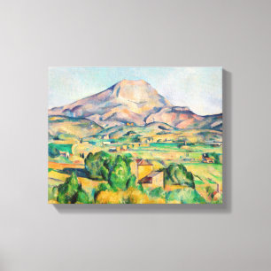 Paul Cezanne - Mont Sainte-Victoire Canvas Afdruk