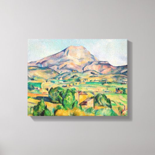 Paul Cezanne - Mont Sainte-Victoire Canvas Afdruk (Voorkant)