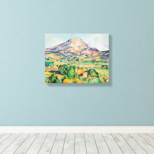 Paul Cezanne - Mont Sainte-Victoire Canvas Afdruk (Insitu (Houten vloer))