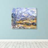 Paul Cezanne Mont Sainte-Victoire Canvas Afdruk (Insitu (Houten vloer))