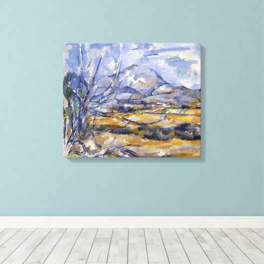 Paul Cezanne Mont Sainte-Victoire Canvas Afdruk (Insitu (Houten vloer))
