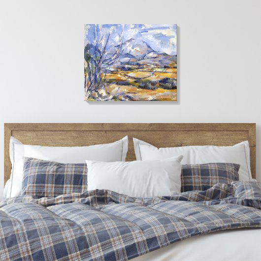Paul Cezanne Mont Sainte-Victoire Canvas Afdruk (Insitu (Slaapkamer))