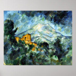 Paul Cezanne Mont Sainte-Victoire en Château Noir Poster