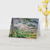 Paul Cezanne - Mont Sainte-Victoire en grote den Kaart (Gele Bloem)