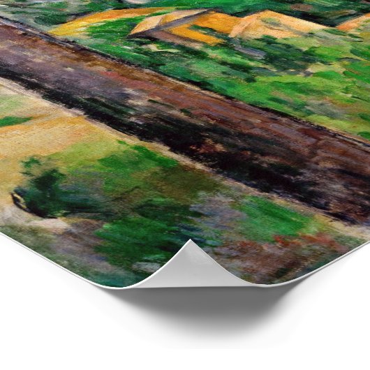 Paul Cezanne - Mont Sainte-Victoire en grote den Poster (Hoek)