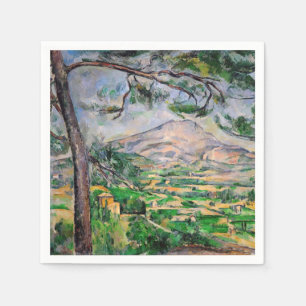 Paul Cezanne - Mont Sainte-Victoire en grote den Servet