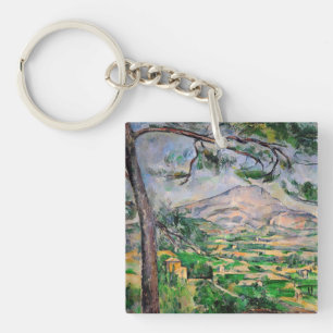 Paul Cezanne - Mont Sainte-Victoire en grote den Sleutelhanger