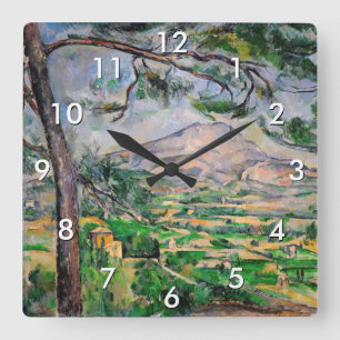 Paul Cezanne - Mont Sainte-Victoire en grote den Vierkante Klok