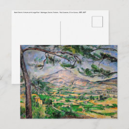 Paul Cezanne - Mont Sainte-Victoire en Grote Pijnb Briefkaart