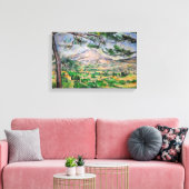 Paul Cezanne - Mont Sainte-Victoire en Grote Pijnb Canvas Afdruk (Insitu (Woonkamer))