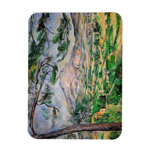 Paul Cezanne - Mont Sainte-Victoire en Grote Pijnb Magneet (Verticaal)