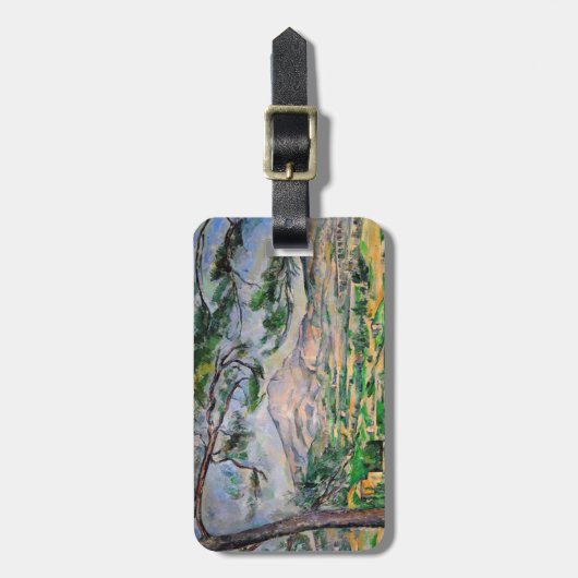 Paul Cezanne - Mont Sainte-Victoire en Large Pine Bagagelabel (Voorkant verticaal)