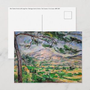 Paul Cezanne - Mont Sainte-Victoire en Large Pine Briefkaart