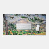 Paul Cezanne - Mont Sainte-Victoire en Large Pine Bureaumat (Keyboard & Muis)
