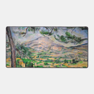 Paul Cezanne - Mont Sainte-Victoire en Large Pine Bureaumat
