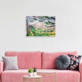 Paul Cezanne - Mont Sainte-Victoire en Large Pine Canvas Afdruk (Insitu (Woonkamer))