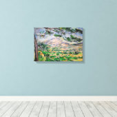 Paul Cezanne - Mont Sainte-Victoire en Large Pine Canvas Afdruk (Insitu (Houten vloer))