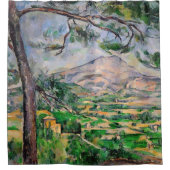 Paul Cezanne - Mont Sainte-Victoire en Large Pine Douchegordijn (Voorkant)