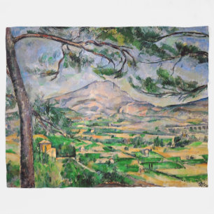 Paul Cezanne - Mont Sainte-Victoire en Large Pine Fleece Deken