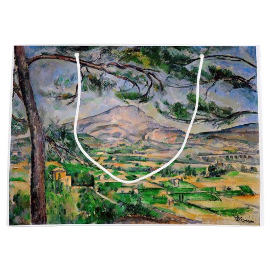 Paul Cezanne - Mont Sainte-Victoire en Large Pine Groot Cadeauzakje (Voorkant)