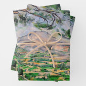 Paul Cezanne - Mont Sainte-Victoire en Large Pine Inpakpapier Vel (In situ)