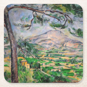 Paul Cezanne - Mont Sainte-Victoire en Large Pine Kartonnen Onderzetters