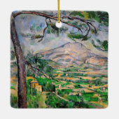 Paul Cezanne - Mont Sainte-Victoire en Large Pine Keramisch Ornament (Achterkant)